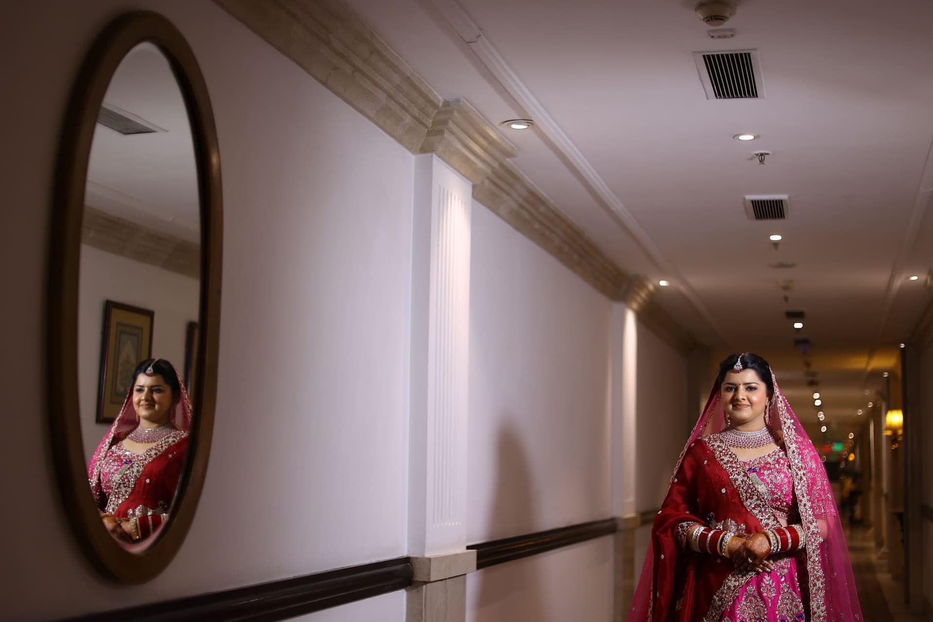 Bridal portrait captured by SRG Production at their Noida studio